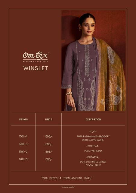 Omtex winslet wholesale dress material in secunderabad